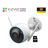 Camara Seguridad Ezviz Cs-H3 5Mp 3K Vision Nocturna Color + SD 64GB